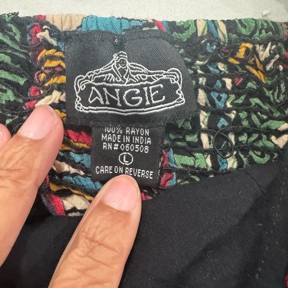 Angie Black and Multicolor Boho Camisole - Picture 4 of 4